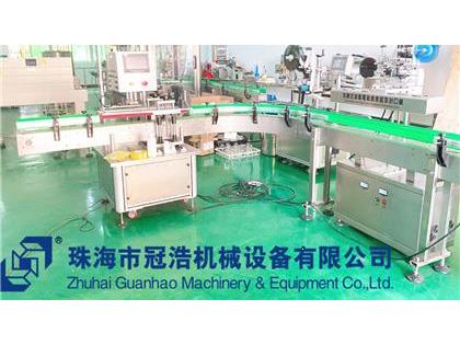旋蓋機，鋁箔封口機，貼標機，噴碼機，整套生產(chǎn)線已完成生產(chǎn)送貨至客戶公司